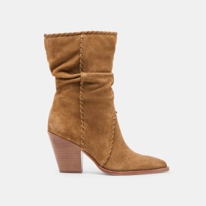 Julith Boots Lt Brown Suede