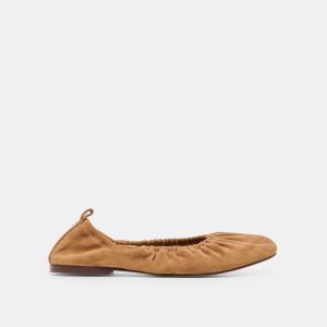 Conrad Ballet Flats Lt Brown Suede