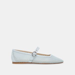 Rodni Mesh Ballet Flats Light Blue Mesh