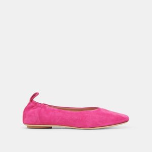Vinnie Ballet Flats Fuchsia Suede