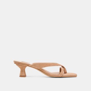 Brevel Heels Toffee Suede