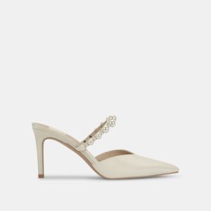 Kanika Pearl Heels Vanilla Silk