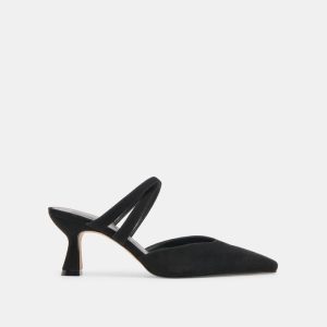 Linore Heels Onyx Suede