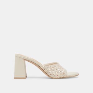 Margoe Heels Creme Woven Stella