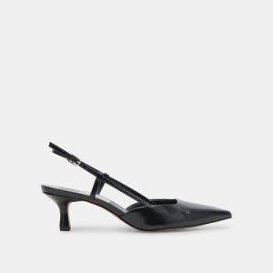 Odela Heels Midnight Crinkle Patent