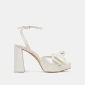 Patton Heels Ivory Satin