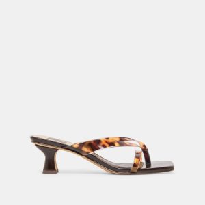 Brevel Vinyl Heels Tortoise Jelly