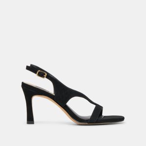 Izela Heels Onyx Suede