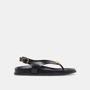 Jony Sandals Black Leather