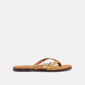 Juny Sandals Teak Suede