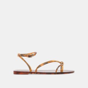 Kenley Vinyl Sandals Tortoise Jelly