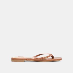Malta Sandals Cognac Leather