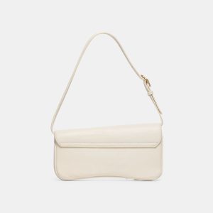 Azura Shoulder Bag White Leather