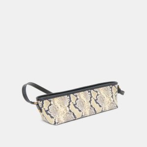 Savaii Shoulder Bag Black White Snake Stella