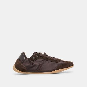 Dakoda Sneakers Dk Brown Satin