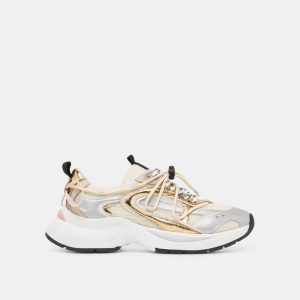 Selmar Sneakers Silver Gold Leather
