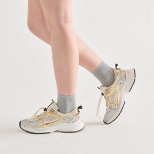 5 Pack Lettuce Edge Anklet Socks White Grey